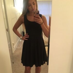 Black classic A-line dress